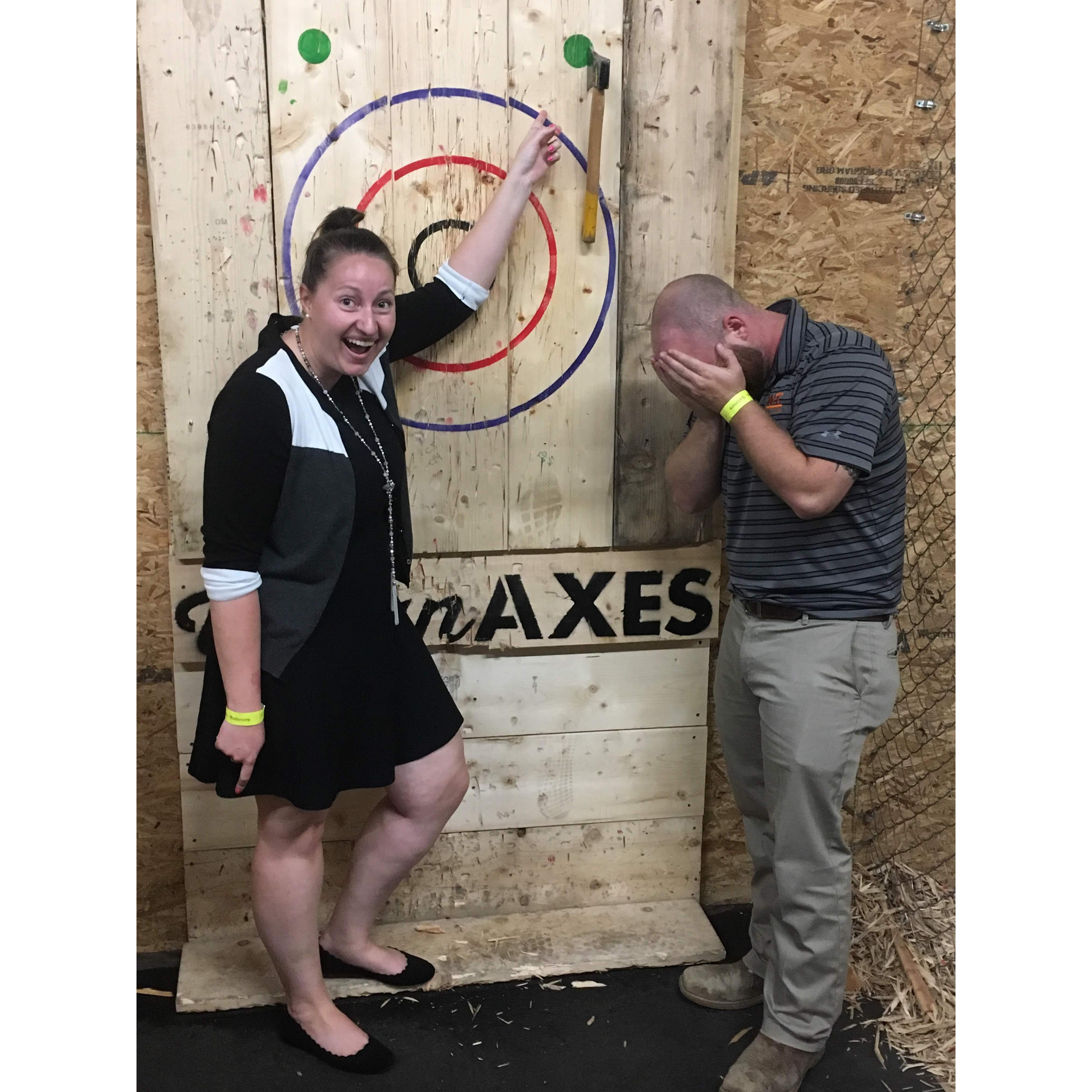 Our second date with a win via clutch shot.