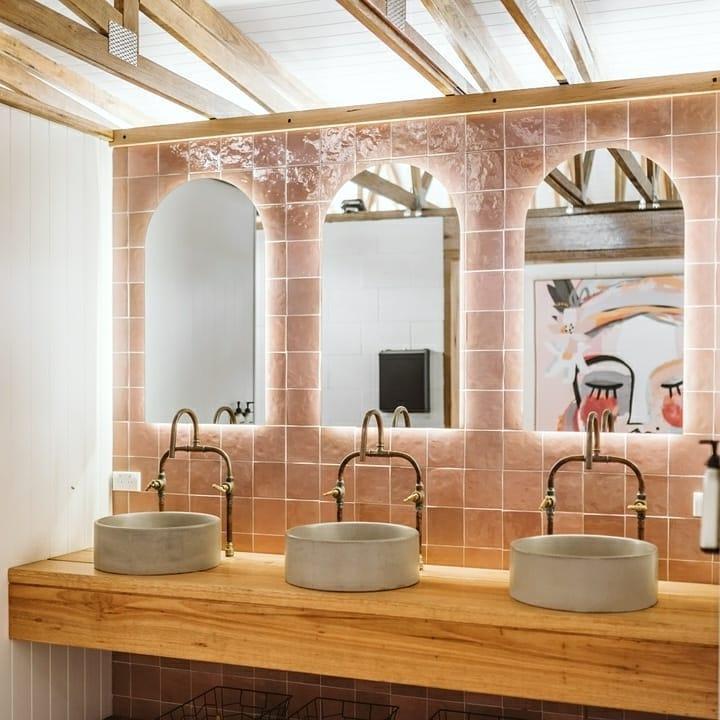 Glamping bathrooms
