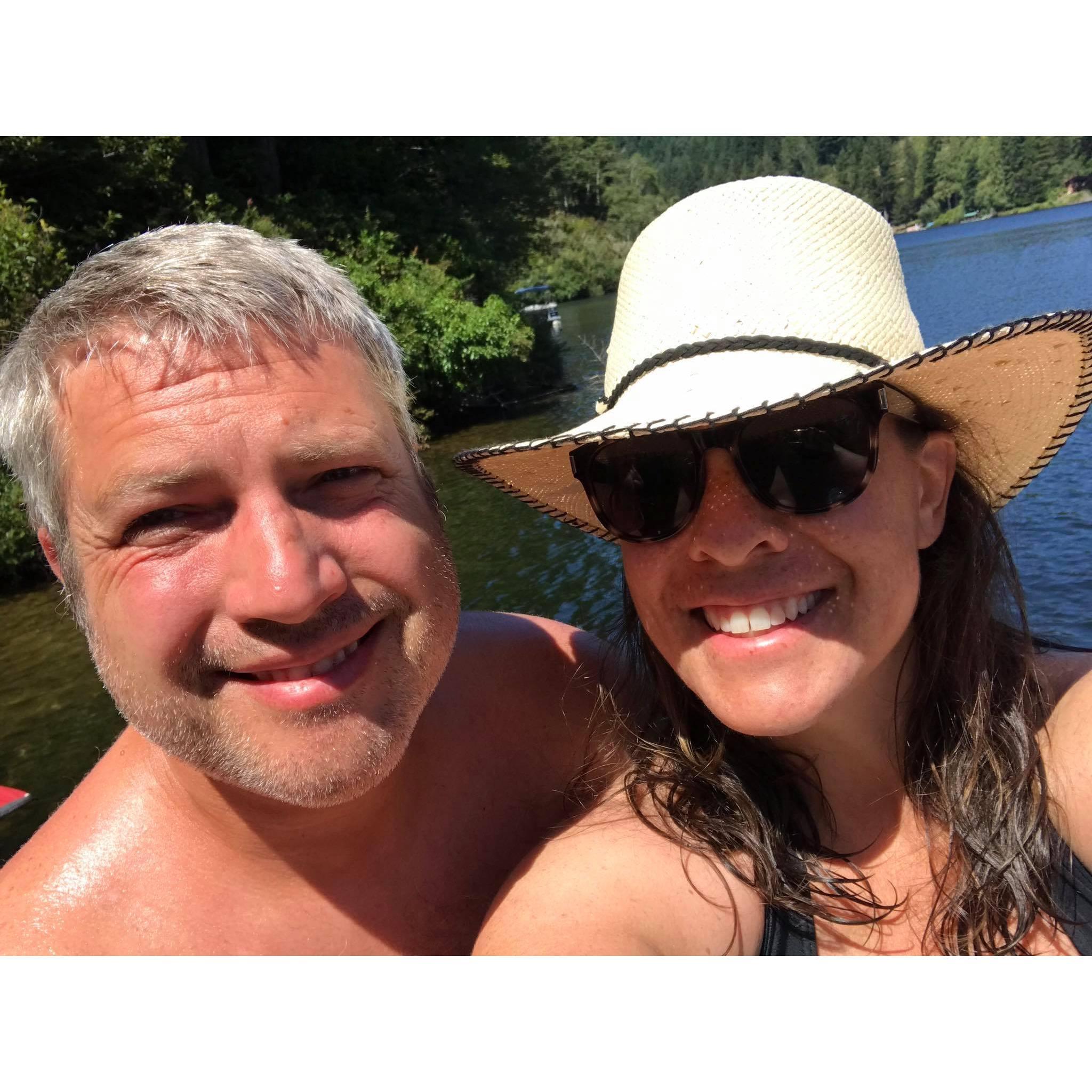 Lake Woahink, our happy place.