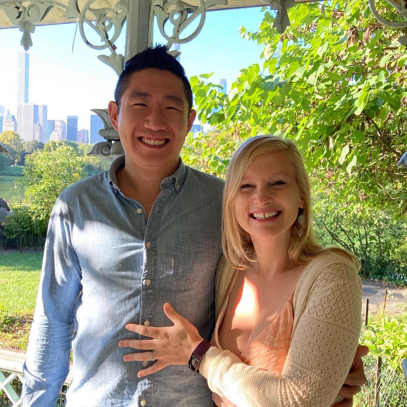 Basking in the joy of finally getting engaged!