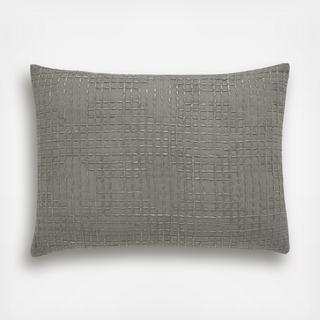 Shibori Grid Decorative Pillow