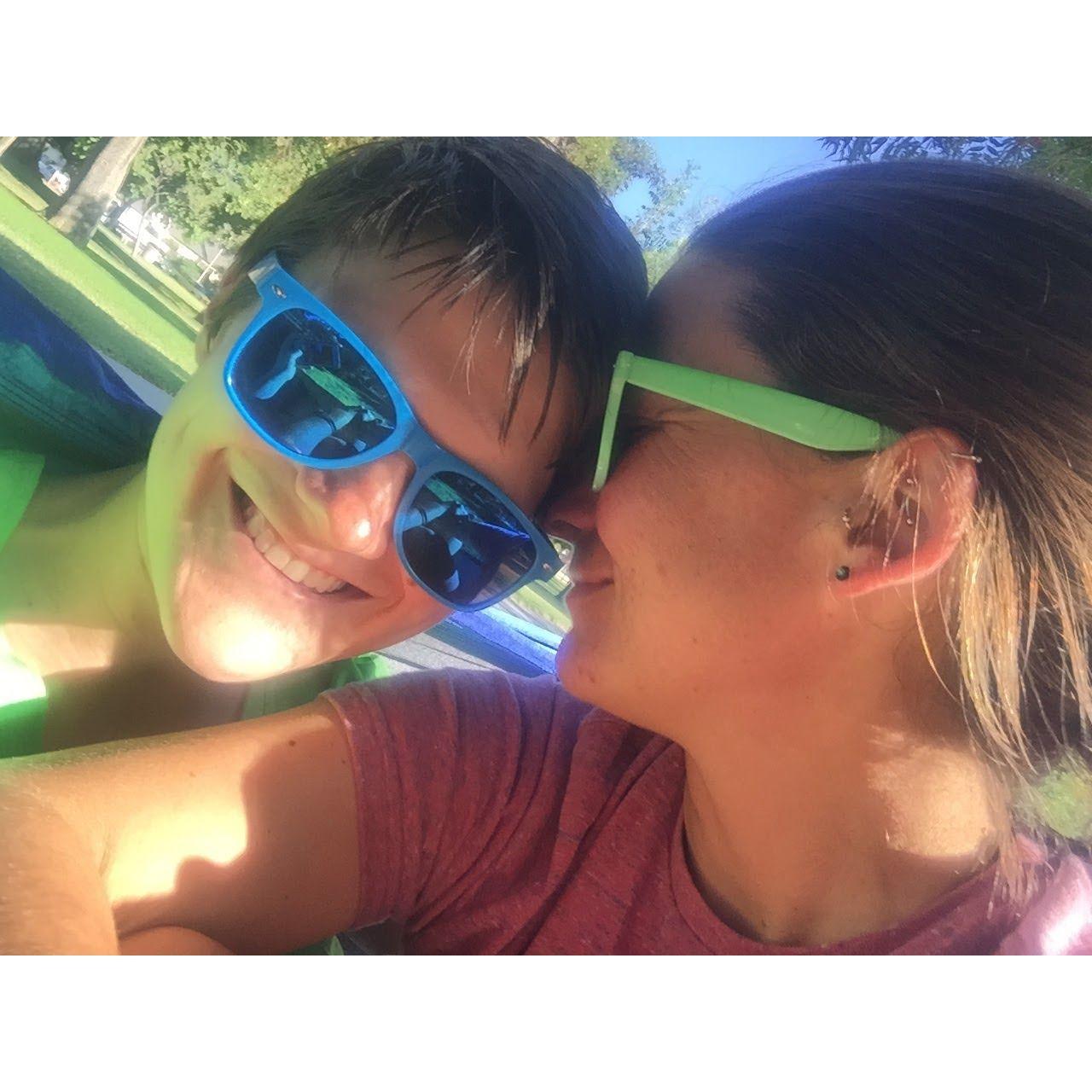 August 2017, soaking in all the time together when we got a chance