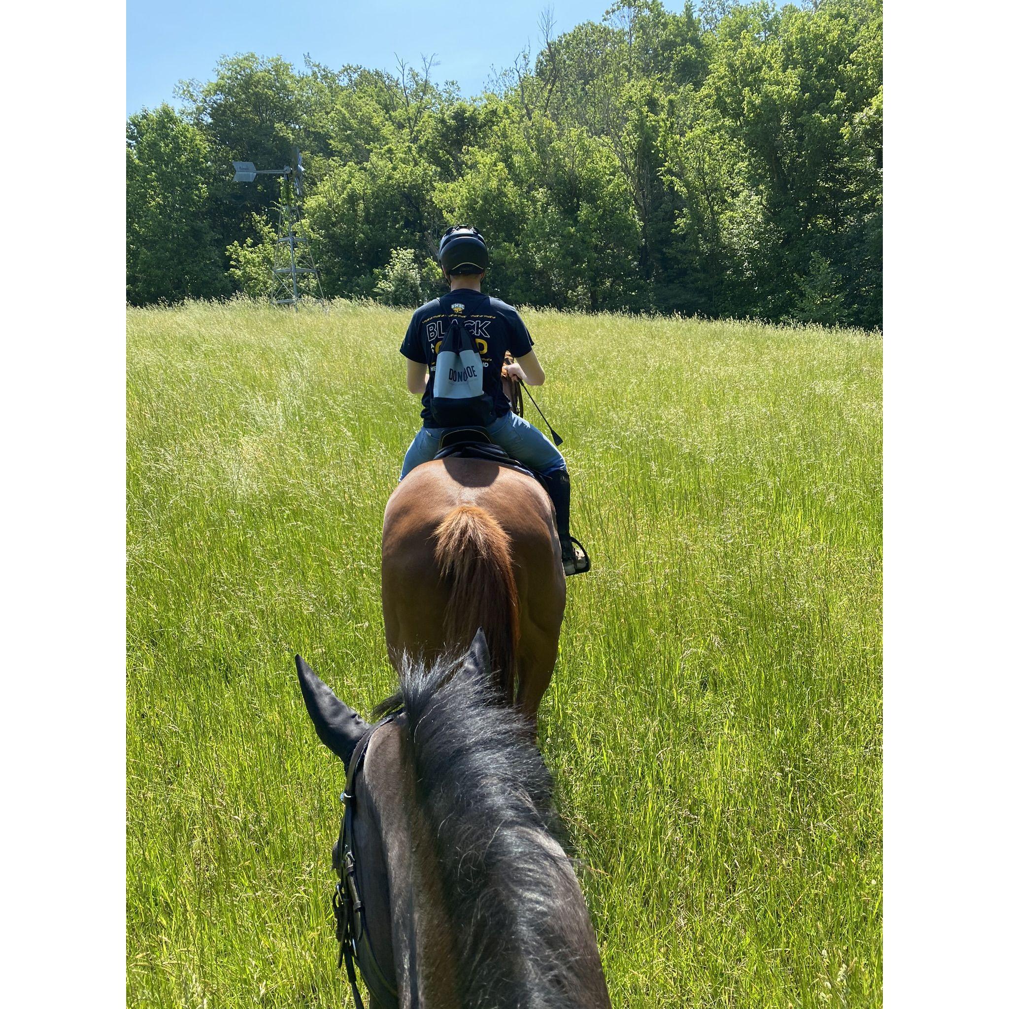 We spend 99% of our time at the barn