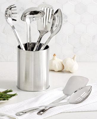 Martha Stewart Collection 7-Pc. Stainless Steel Utensil Set, Created for Macy's