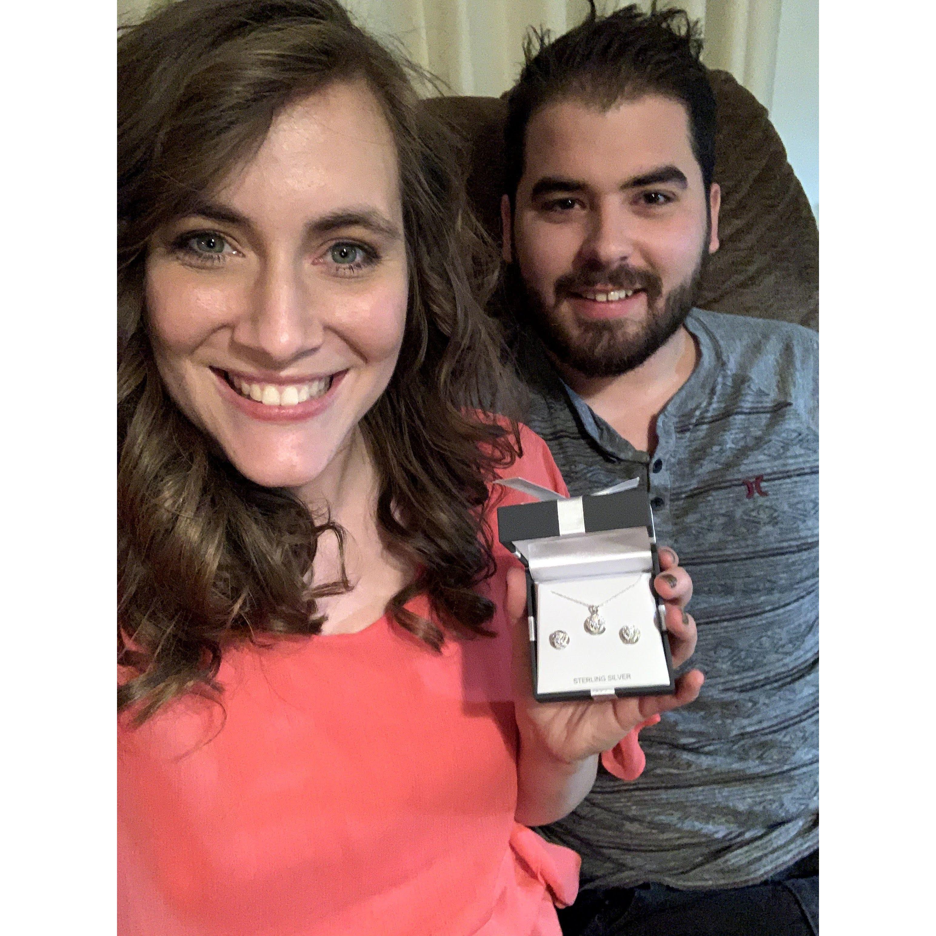 The one where I almost thought he was proposing at Christmas on year one in front of my parents.....