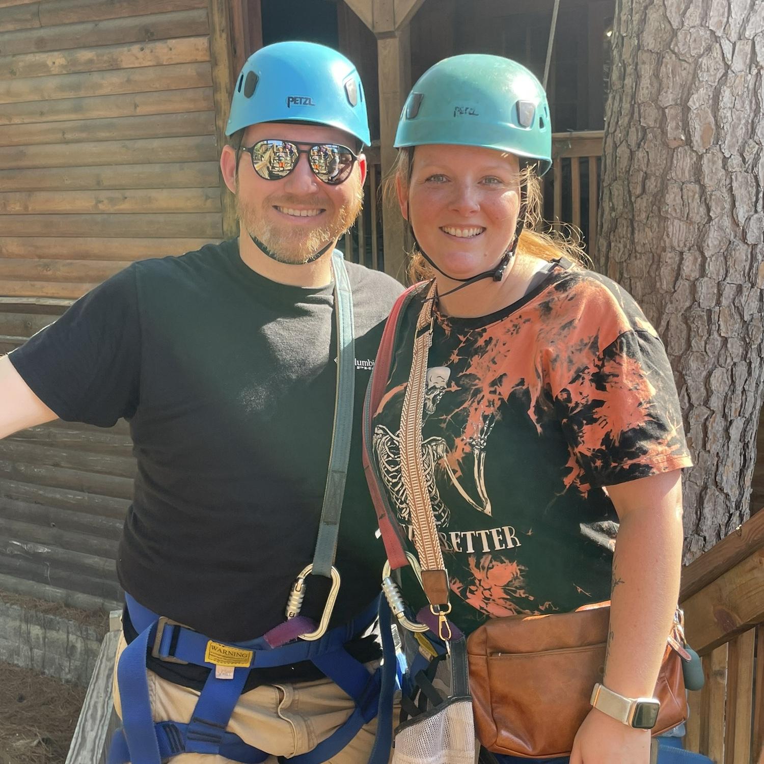 Zip lining