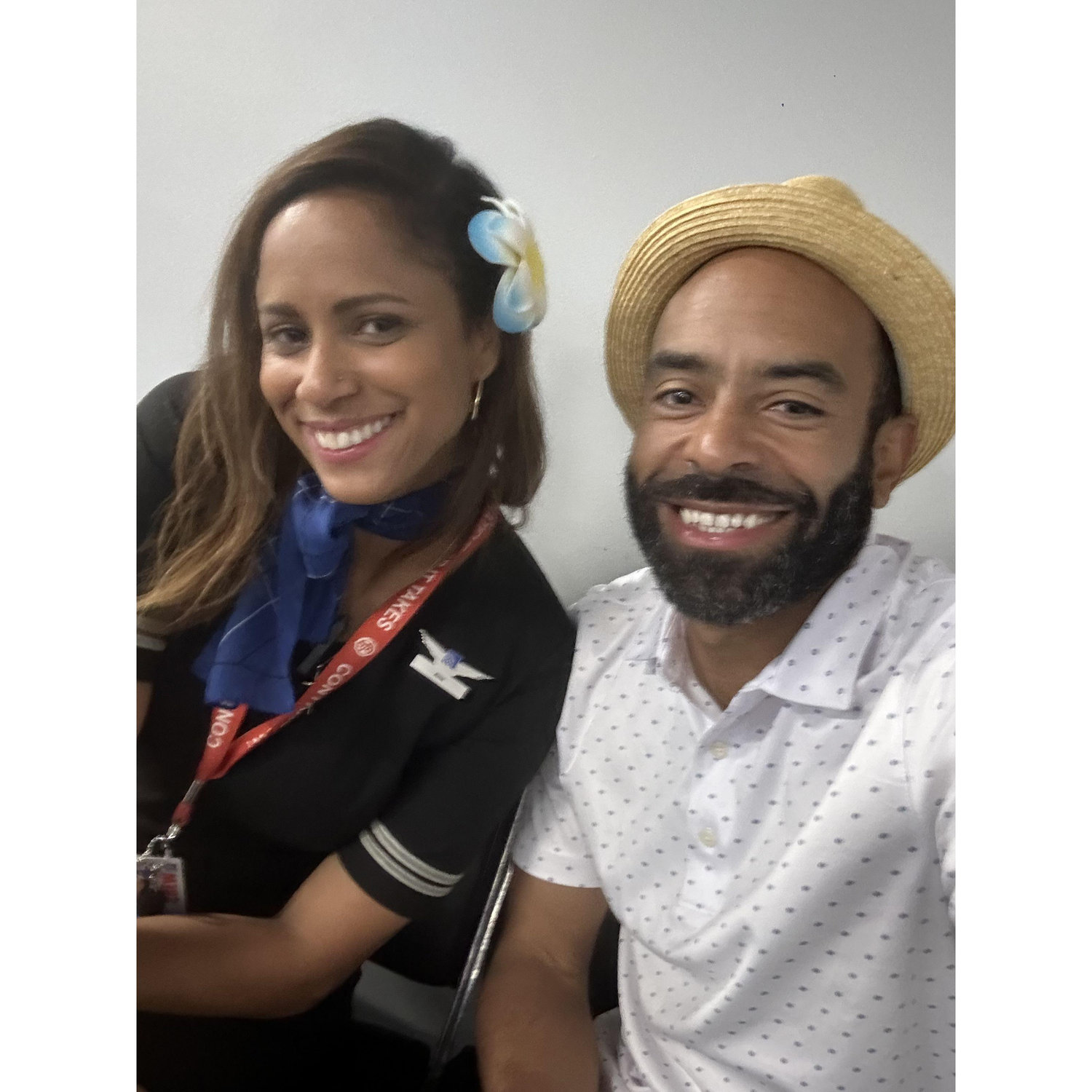 Here's a little throwback to our first picture together—the very first time we met! This snap proves that Ani was the real deal and not catfishing Xavier! :)