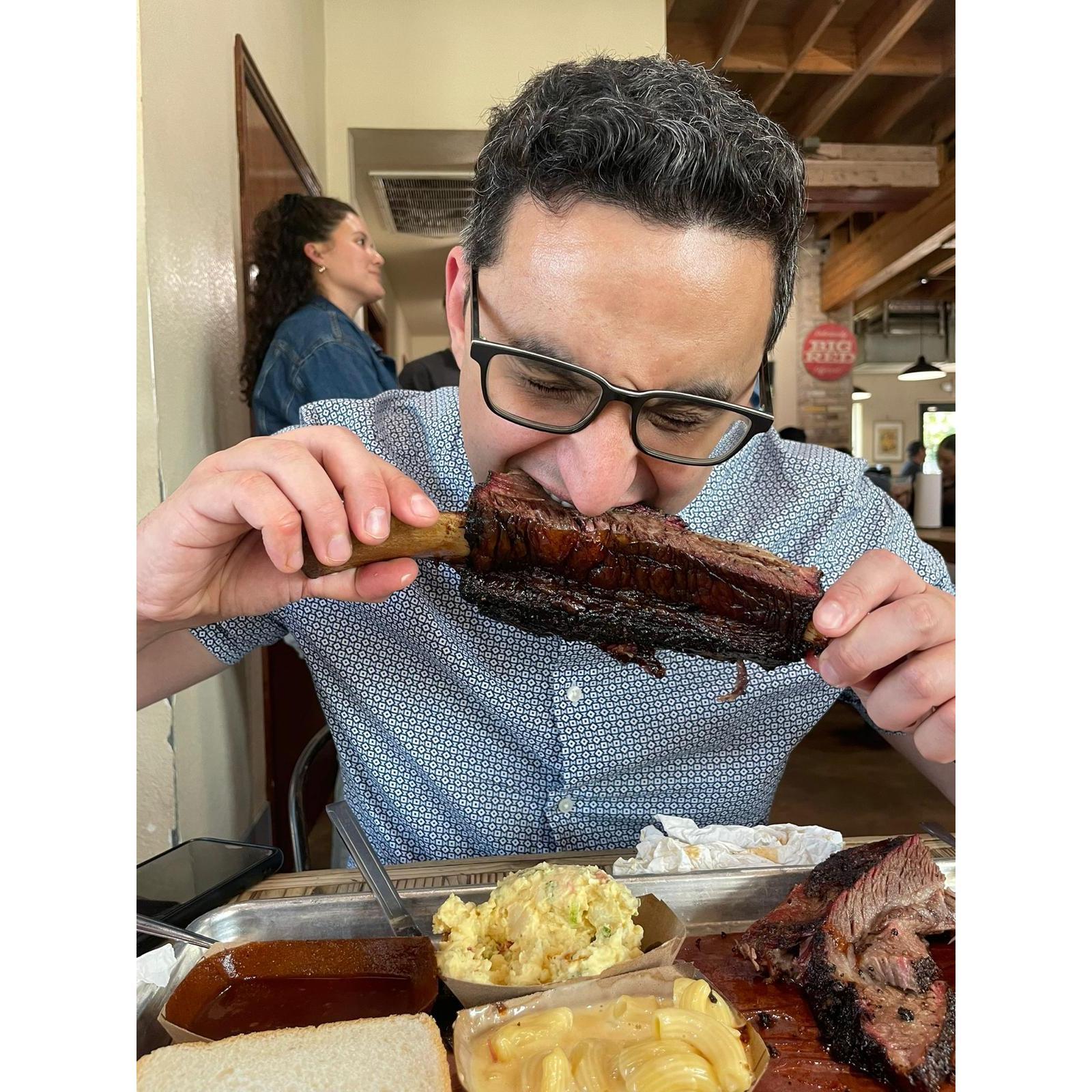 Ahmed's obsession with texas bbq