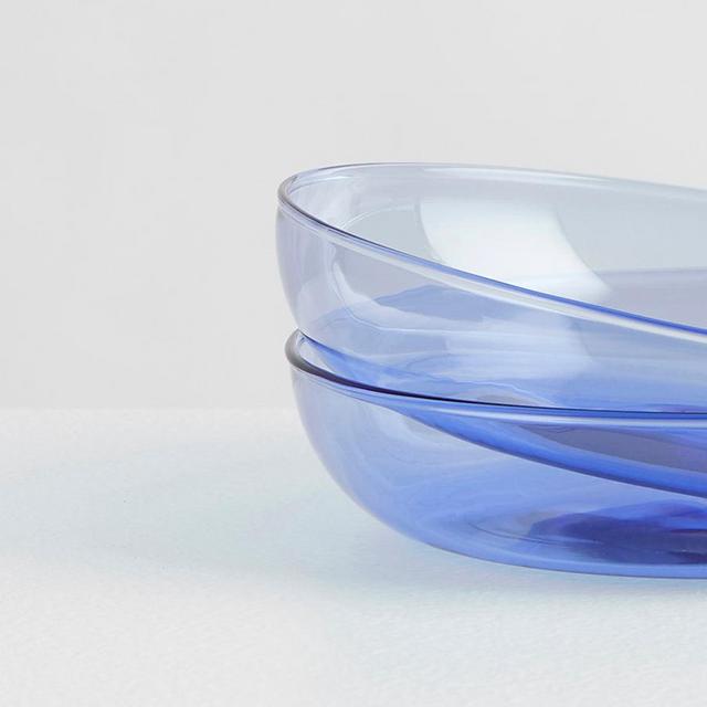 2 GLASS PLATES | AZURE