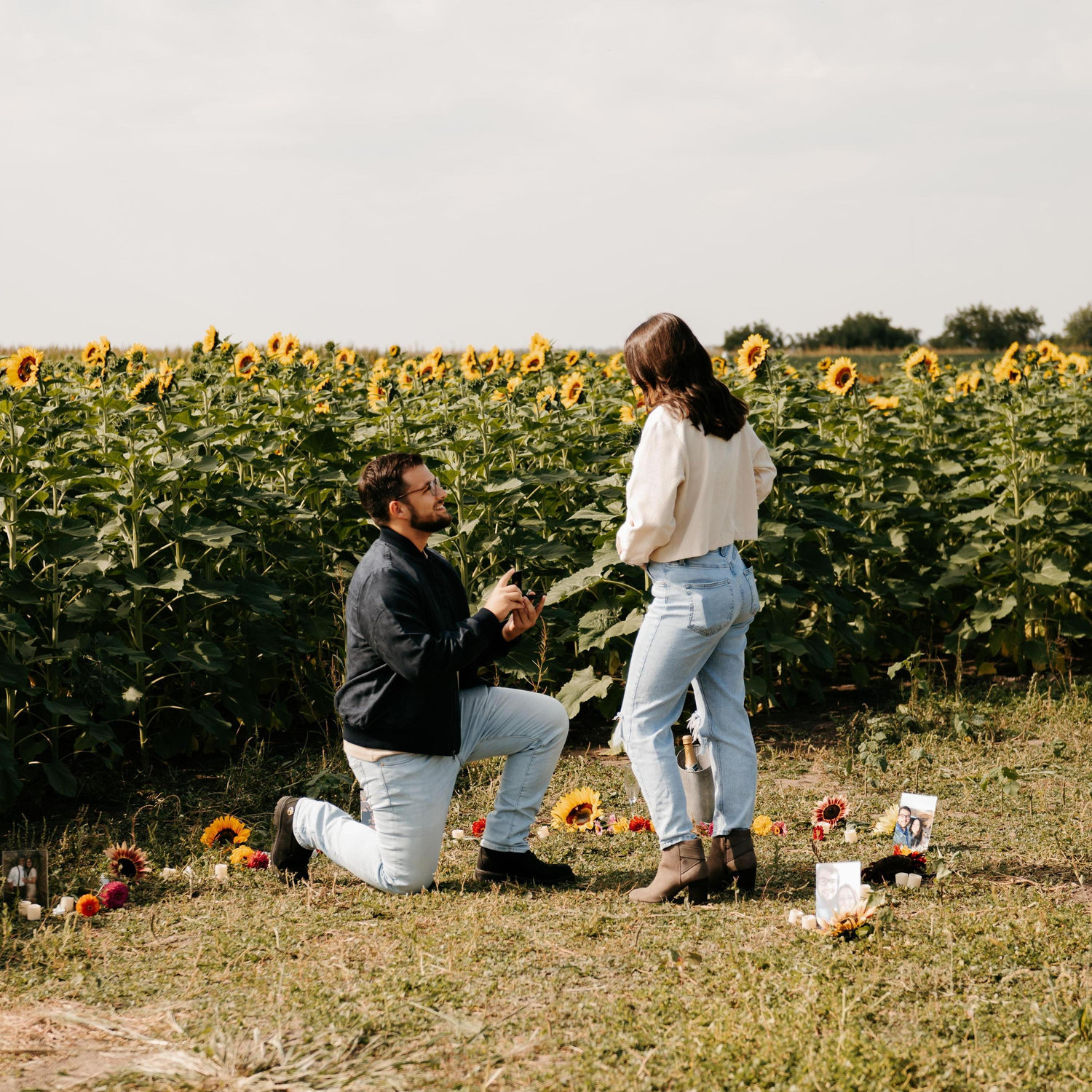 Ben proposed at one of our favorite fall Spots
