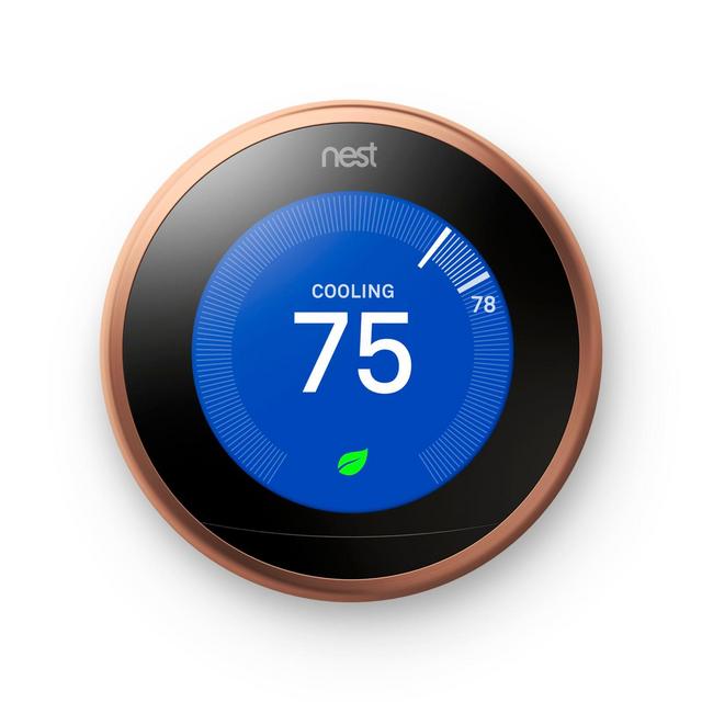 Google Nest Learning Third Generation Thermostat in Copper