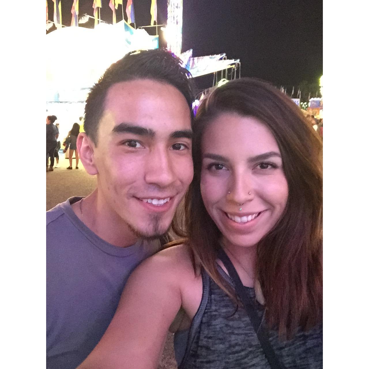 One of our first dates...the state fair
