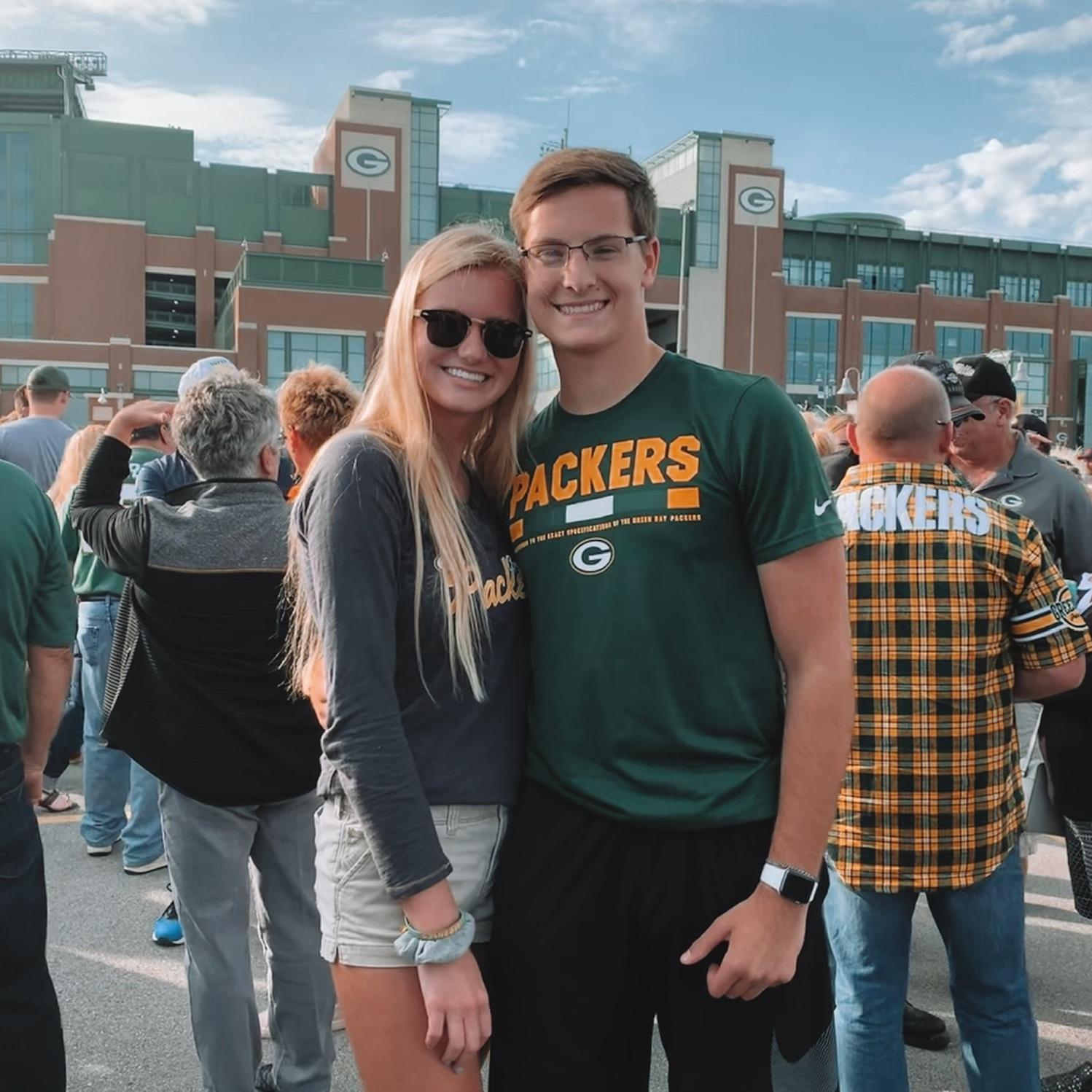 First trip to Lambeau Field together during training camp