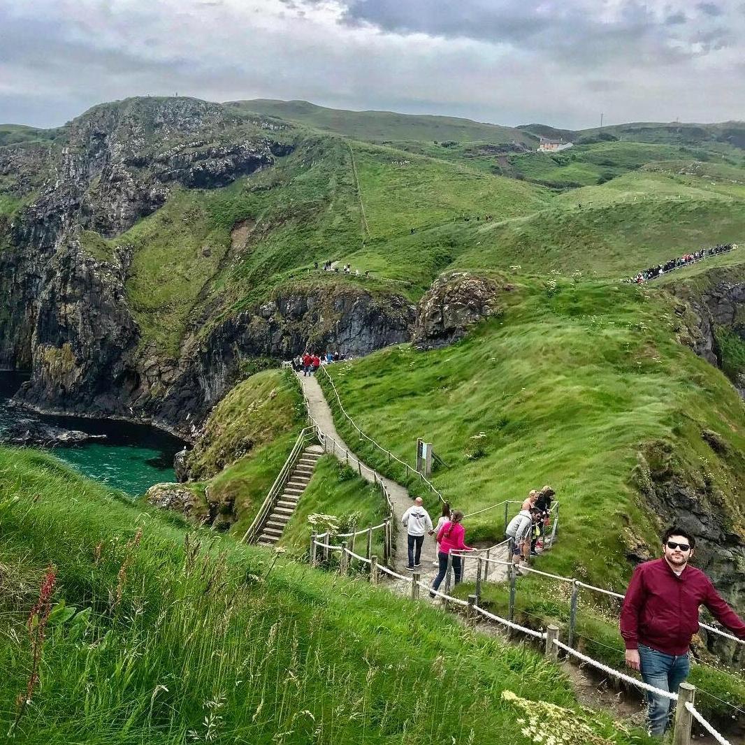 The view after traversing across the Carrick-a-Rede rope bridge in Northern Ireland
2019