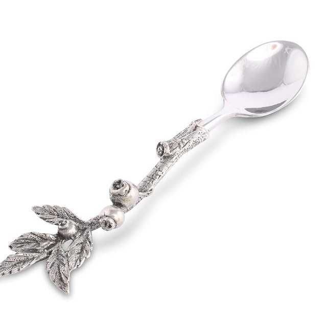 Vagabond House Pewter Metal Blueberry Jam/Jelly/Fruit/Dip Spoon Coffee and Tea Service 5.5 inch Long