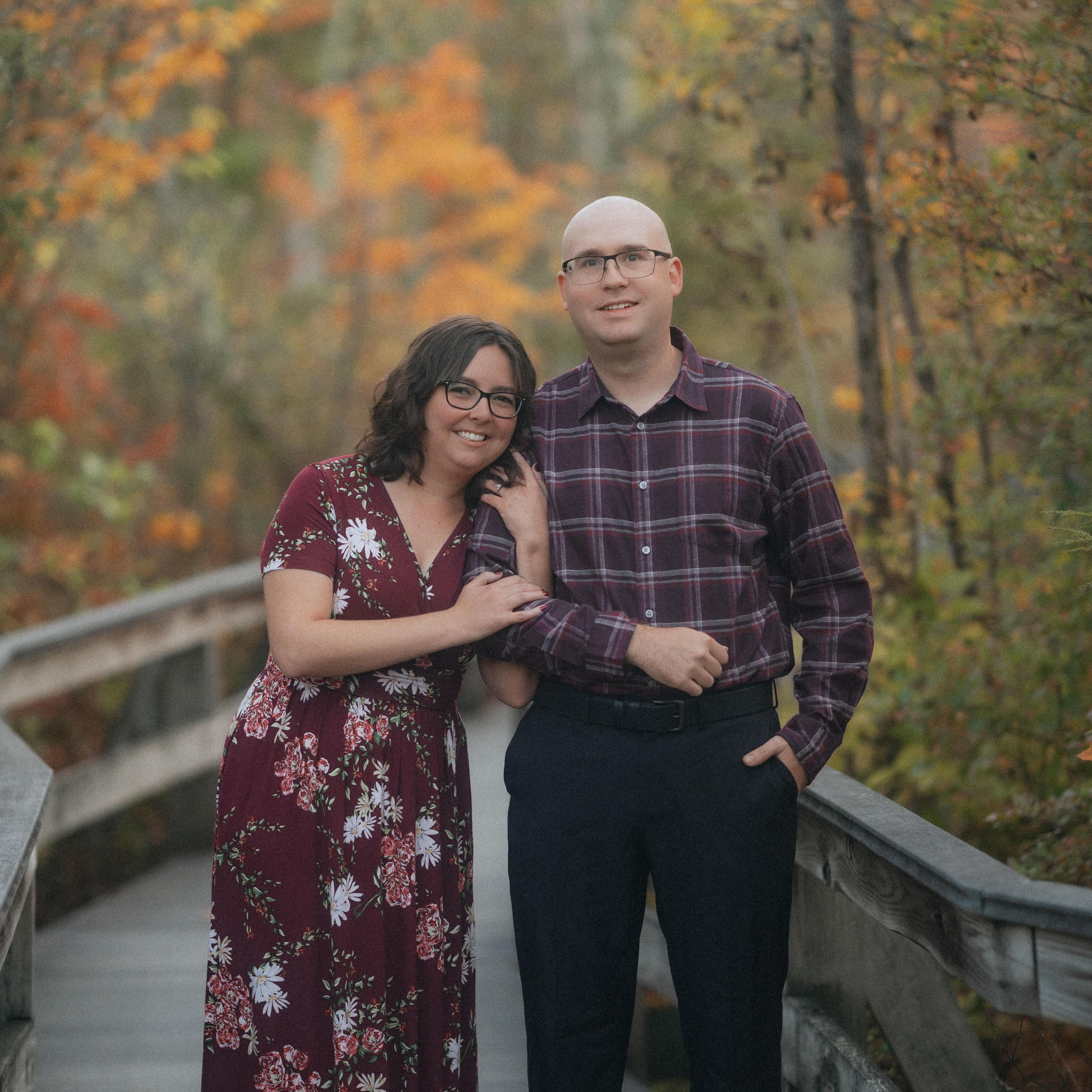 Labrador Hollow Unique Area. October 2023. Engagement photo session with Kat and Corey.