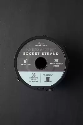 Stargazer Garden Lights Fairground Style Socket Strand
