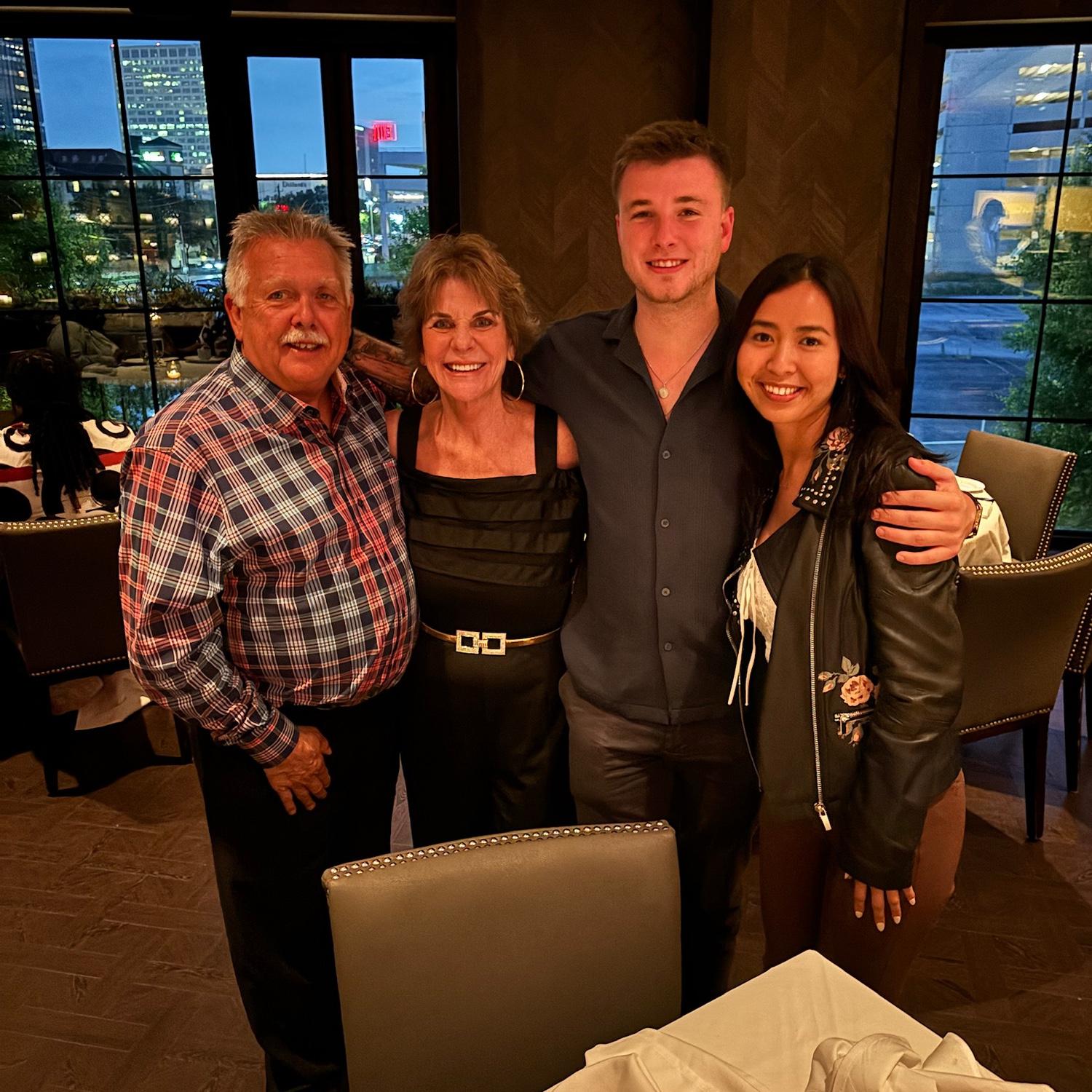 The best steakhouse in Texas… Steak 48! With Pops & Lulu :)