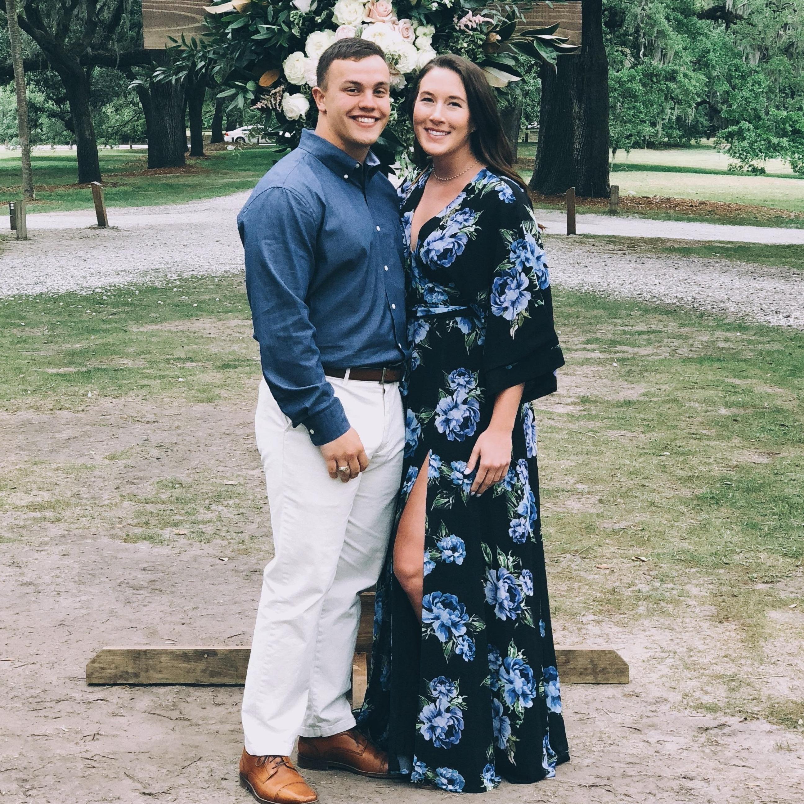 At our friends Marshall & Amalee's wedding, May 2018