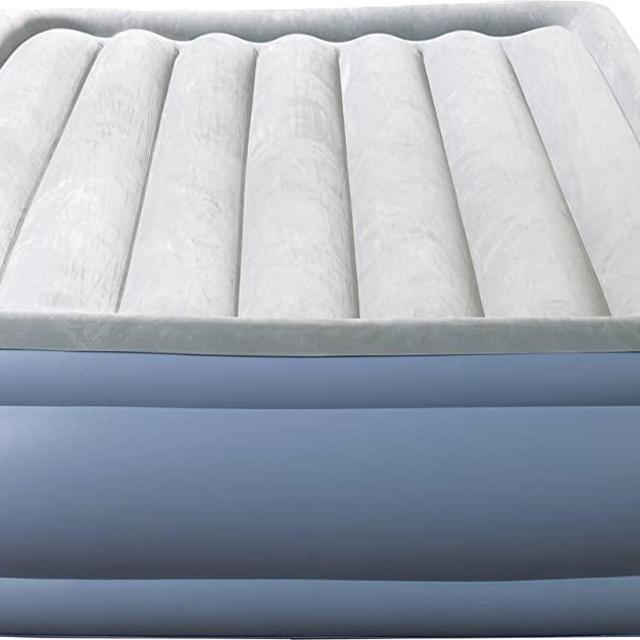 Beautyrest Hi-Loft Inflatable Mattress: Raised-Profile Air Bed with External Pump, Full