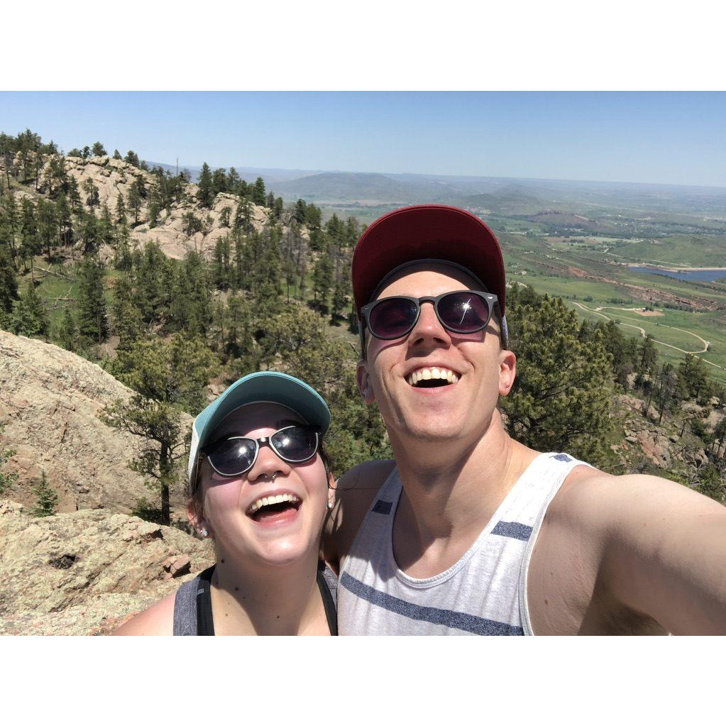 The first time we took a picture like this. We take one on every hike...we won't bore you with that!