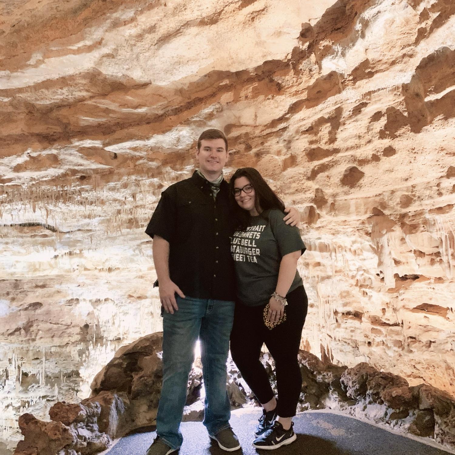 First time to Natural Bride Caverns together.