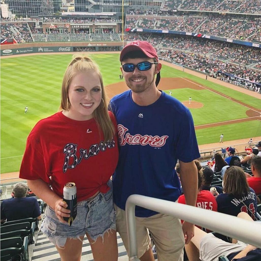 The first trip we took together was in July 2018 to an Atlanta Braves baseball game.