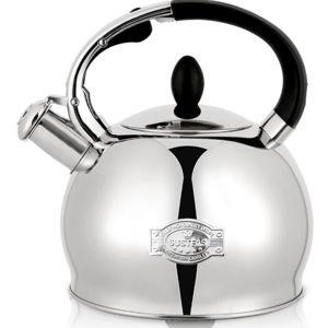 Stove Top Whistling Tea Kettle in Silver