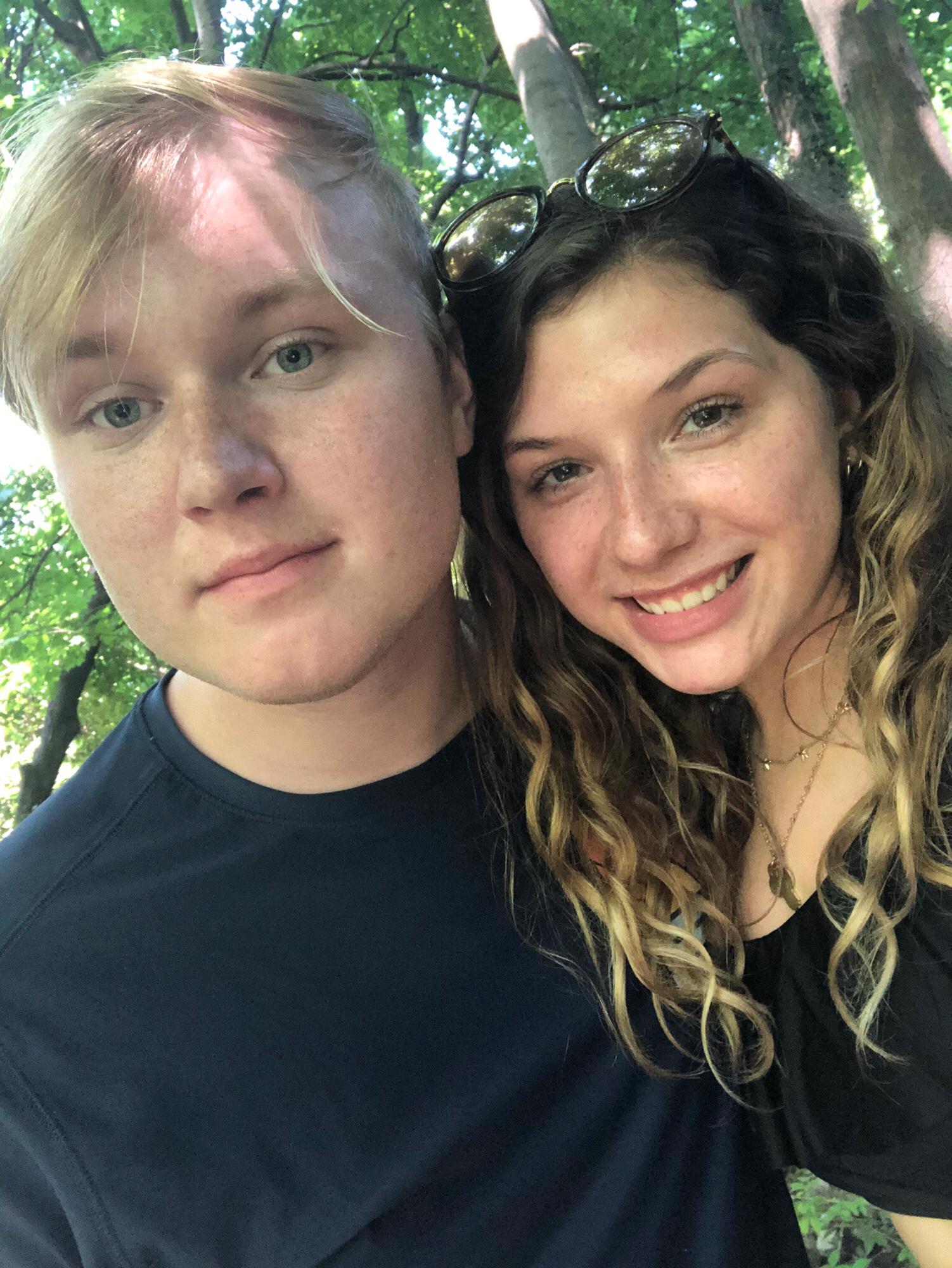 This was taken on a day trip we went on with his family. We love exploring little towns together!