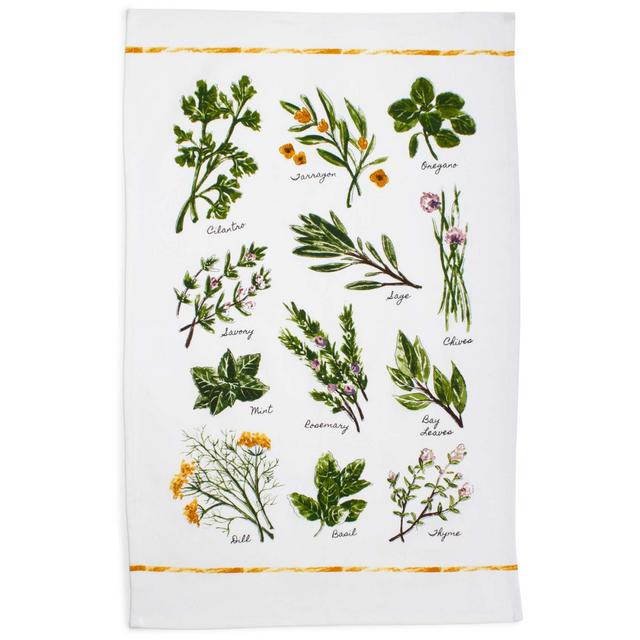 Varietal Herbs Kitchen Towel, 28" x 20"