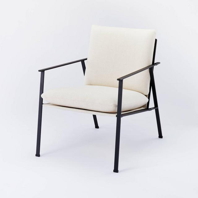 Lark Metal Frame Accent Chair with Loose Cushions White - Threshold™ designed with Studio McGee