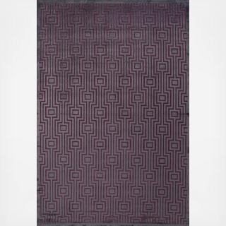 Art Silk/Chenille Valiant Rug Gray/Purple