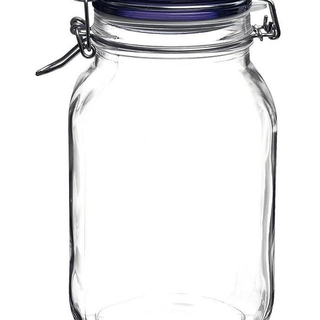 Bormioli Rocco Fido Jar - 2L (67.75 oz) - Blue Lid