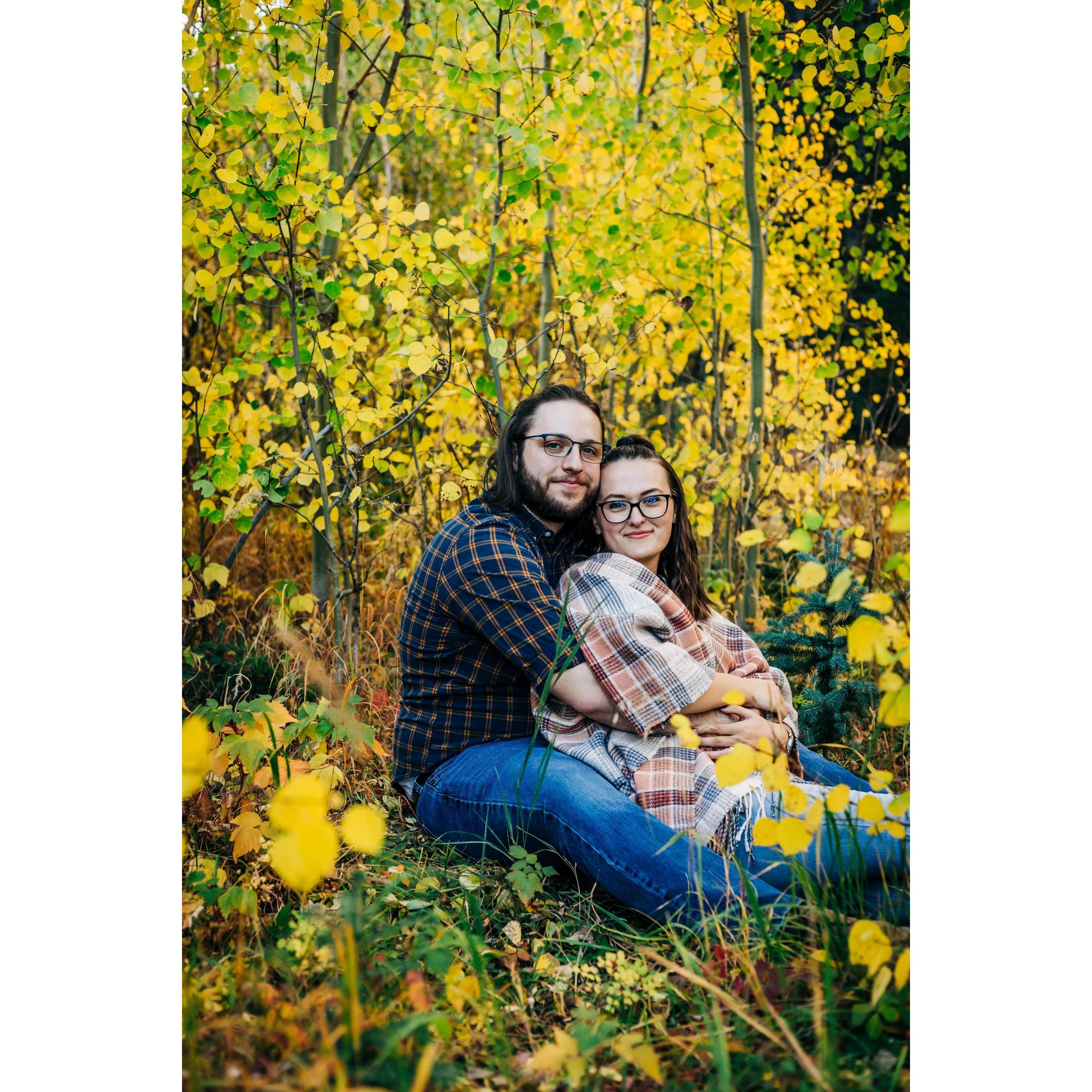 September 2021 - Our engagement photo shoot on Guanella Pass