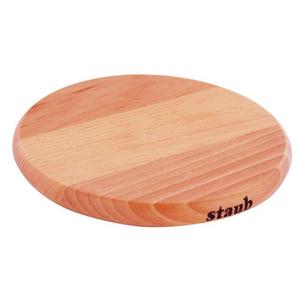 Staub 9" Round Magnetic Wood Trivet