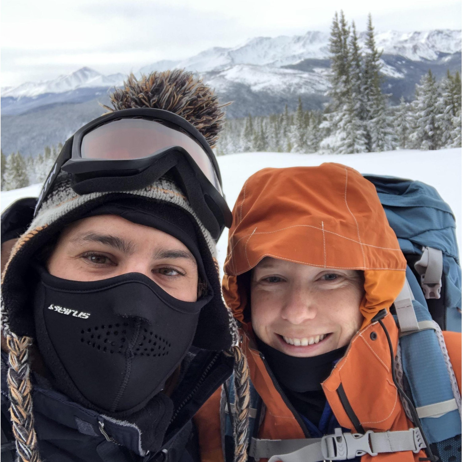 Snowshoe hut trip with cousins Dave and Helena. - December 2019.