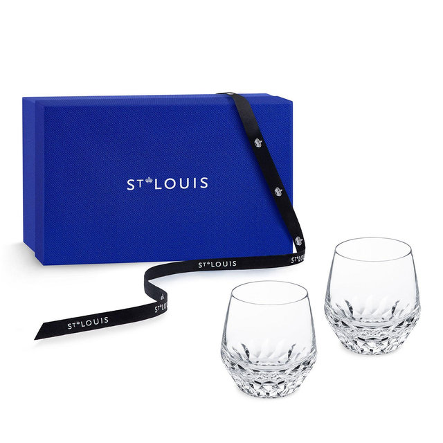 Saint Louis Folia Medium Tumbler, Set of 2