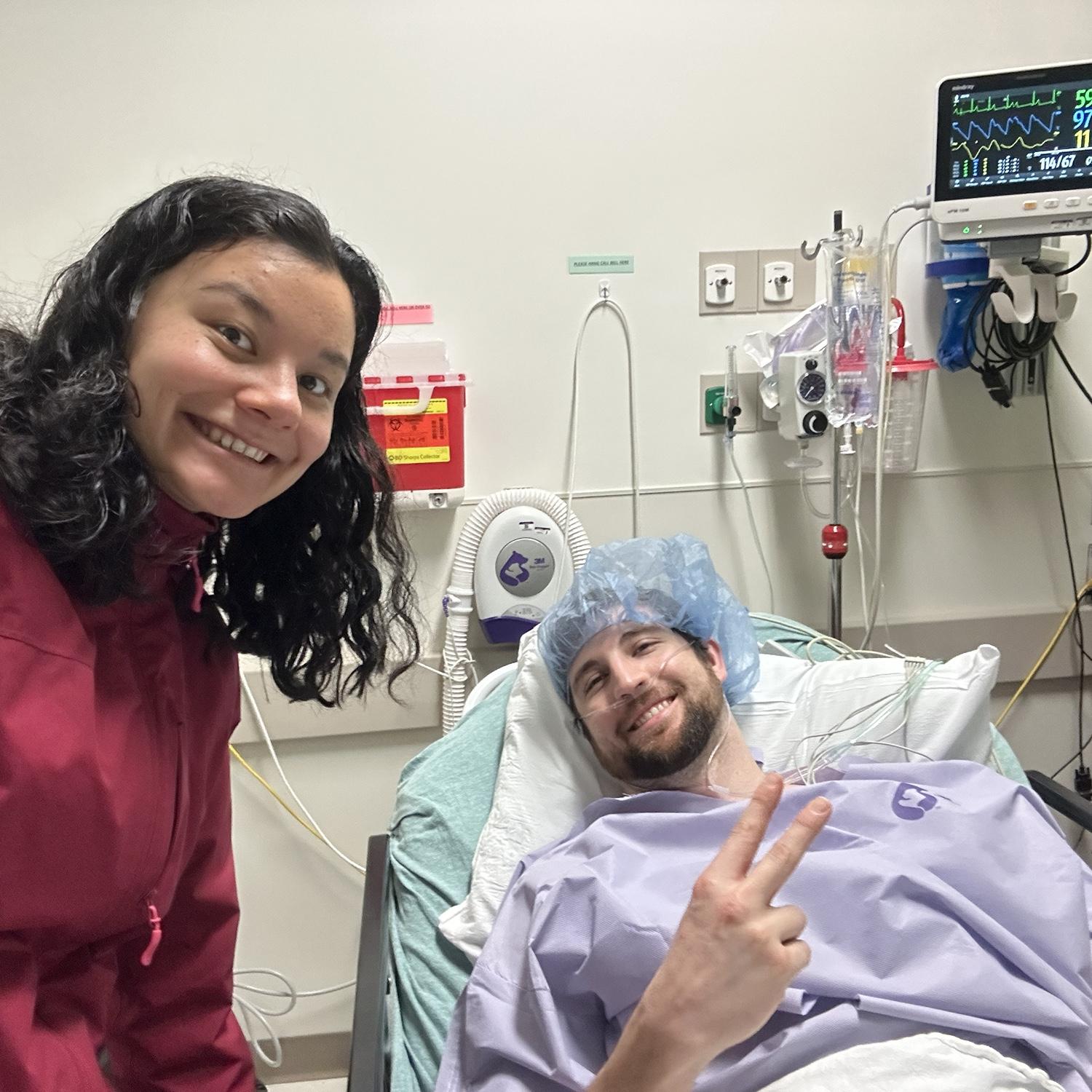Moments before Brian’s ACL Surgery