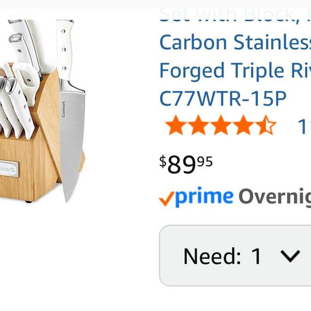 Amazon Wedding Registry: Knives