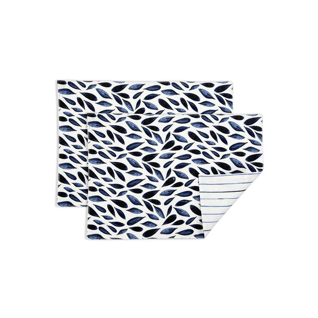 Lenox Bay Leaf Stripe Placemats, Set of 2
