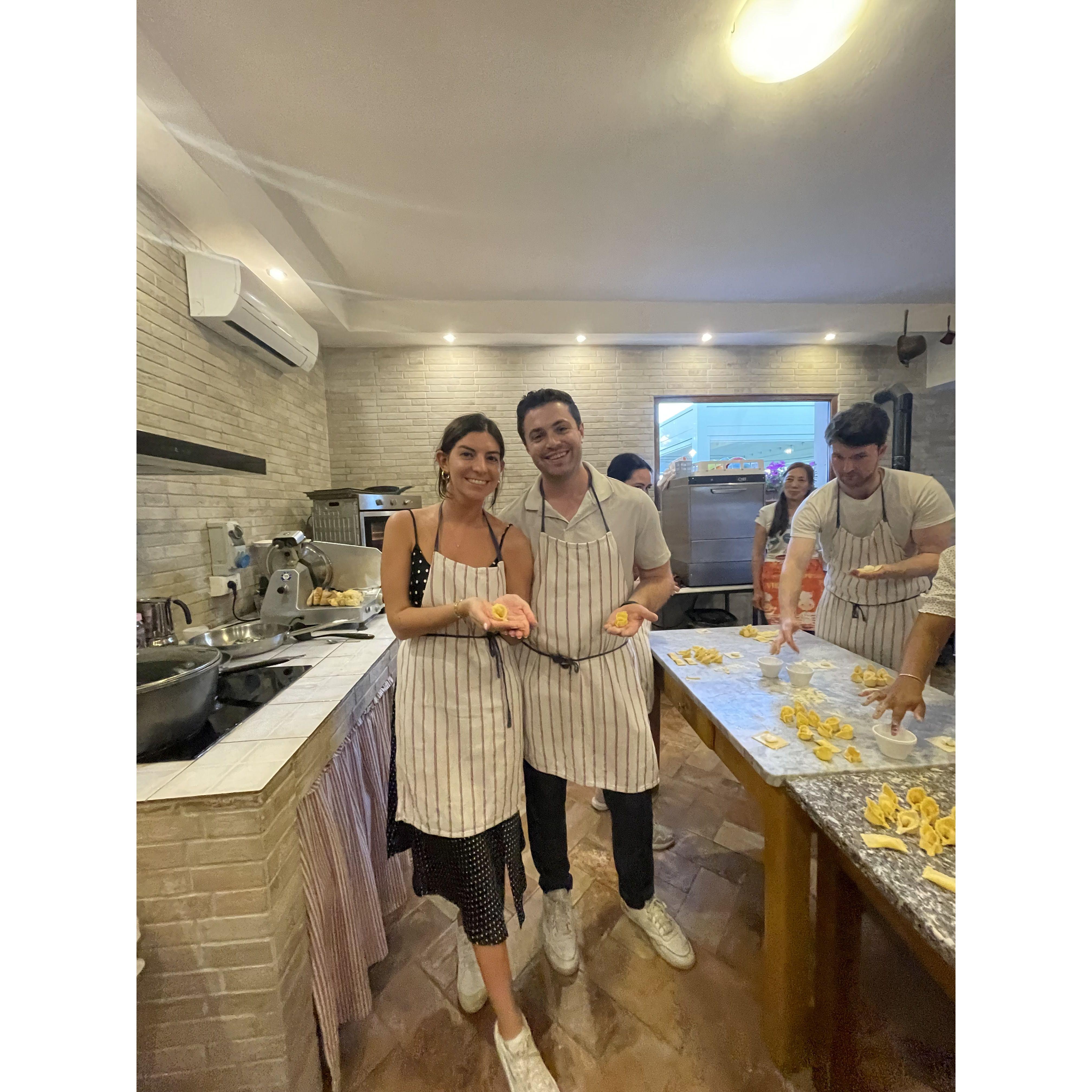 Pasta making class in Tuscany