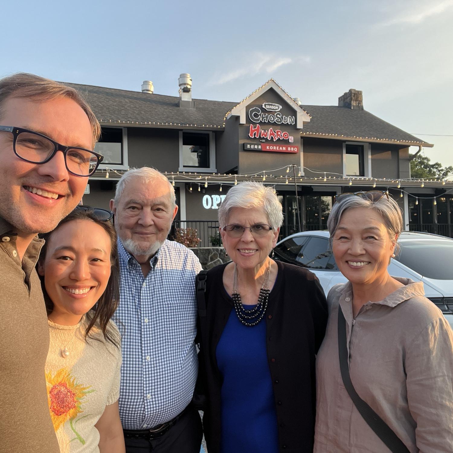 The parents took to one another like biscuits and gravy! - and kimchi!
