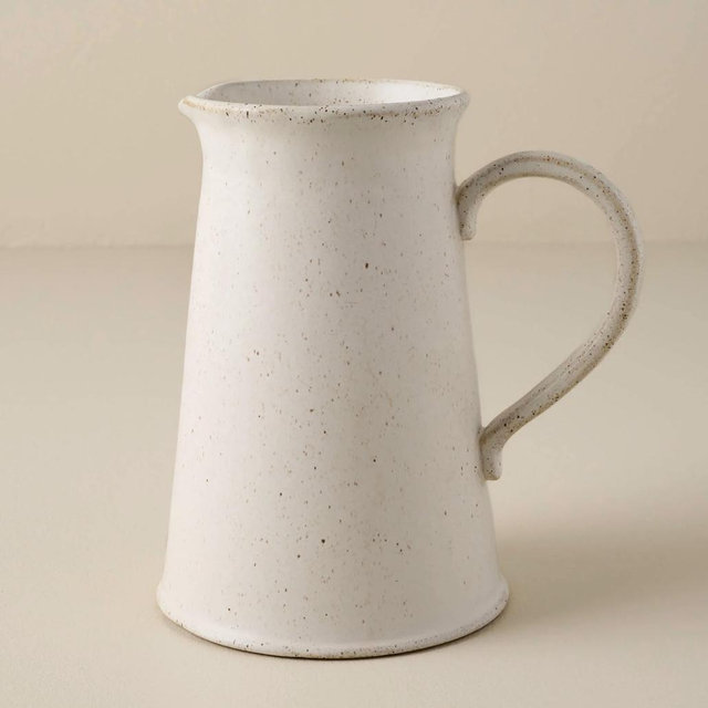 French White Speckle Pitcher