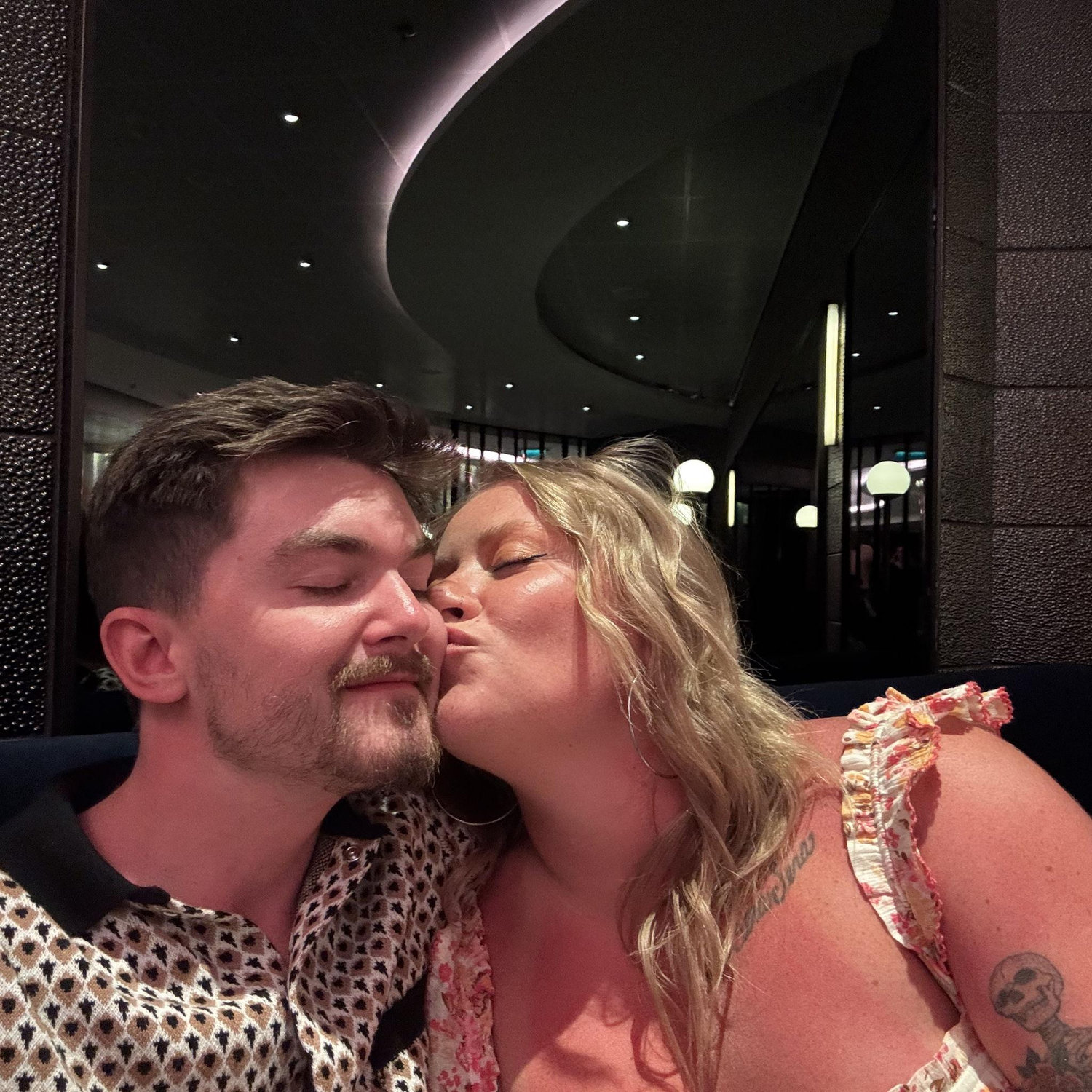 On the cruise to the Bahamas after the proposal