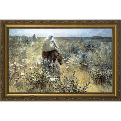 Flight Into Egypt in Gold Frame
