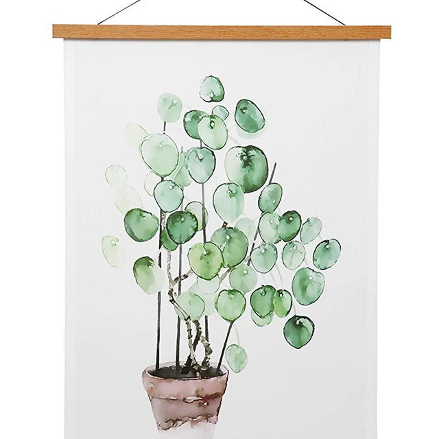 Magnetic Poster Frame Hanger, Natural Teak, 11x14 11x17 Poster Hanger for Photos, Pictures, Prints, Maps, Scrolls and Canvas Artwork