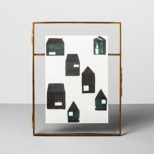 Pressed Glass Photo Frame (5"x7") - Brass - Hearth & Hand™ with Magnolia