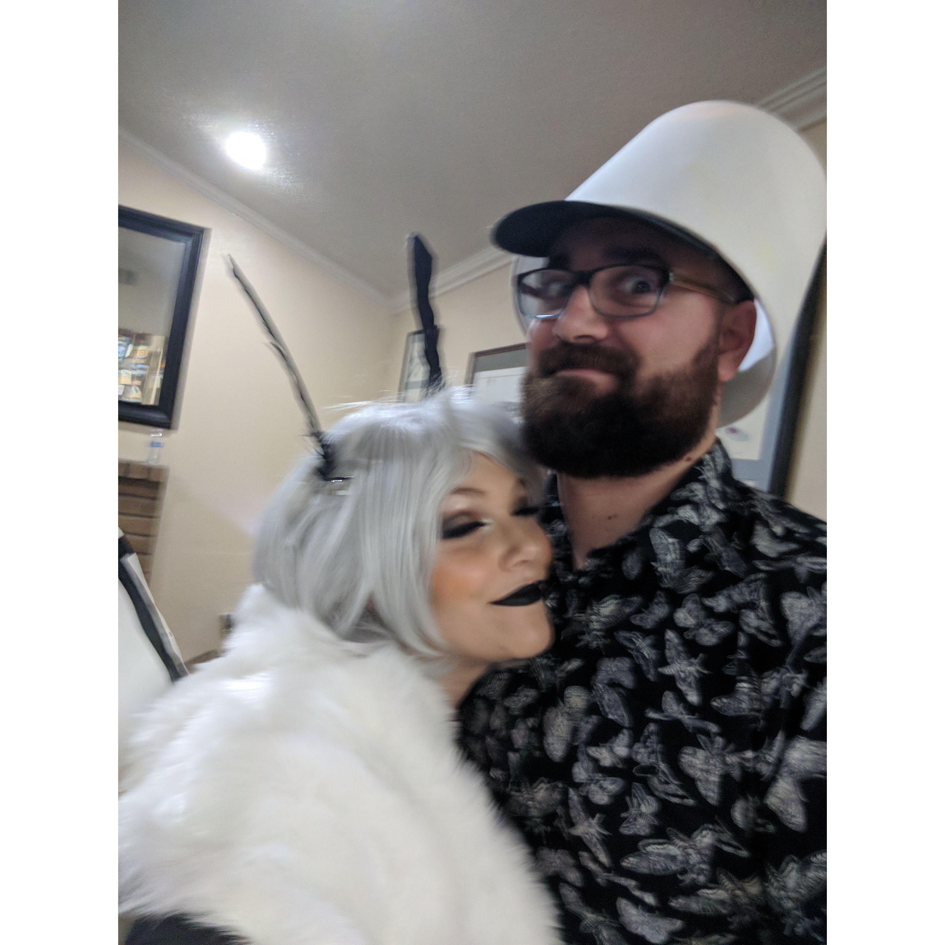 Halloween where we were a Moth and a Lamp