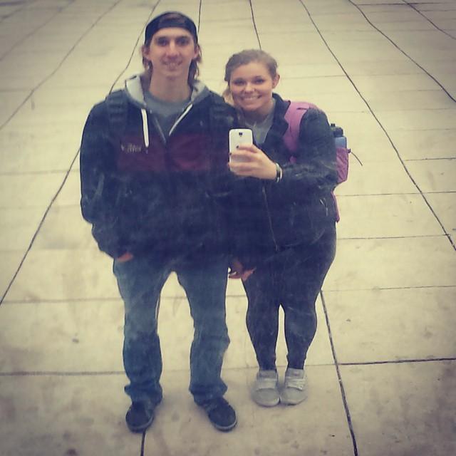First picture Rachel posted of us together
Cloud Gate, Millennium Park Chicago 2014