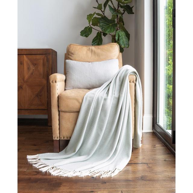 ienjoy Home Herringbone Fringed Throw, 60" x 50"